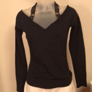 Armani Exchange cold shoulder top